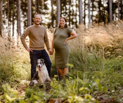 Babybauchshooting-Herbstwald-Sabrina-Matthias